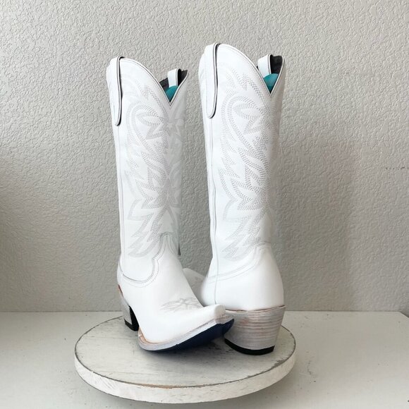 Lane MEGAN MORONEY Cowboy Boots Smokeshow Womens 10 White Western Cowgirl Tall - Picture 14 of 14